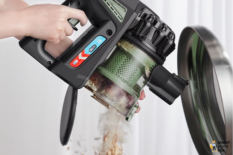 aspirateur balai proscenic vidage bac a poussiere